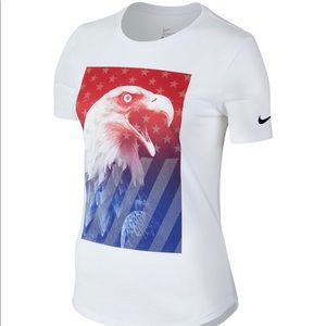 Women's Nike White Team USA Eagle T-Shirt
